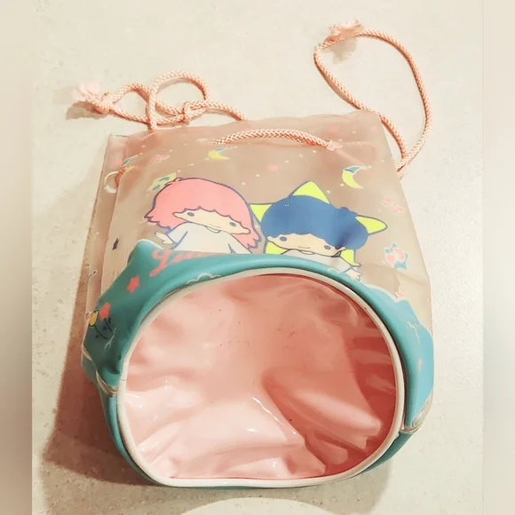 Vintage 1976 Sanrio Little Twin Stars Cinch Bag - Picture 9 of 10